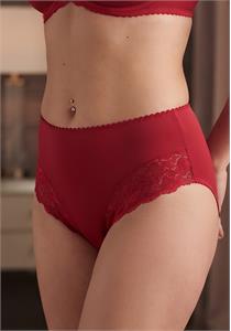Red Lace Elegant Full Brief